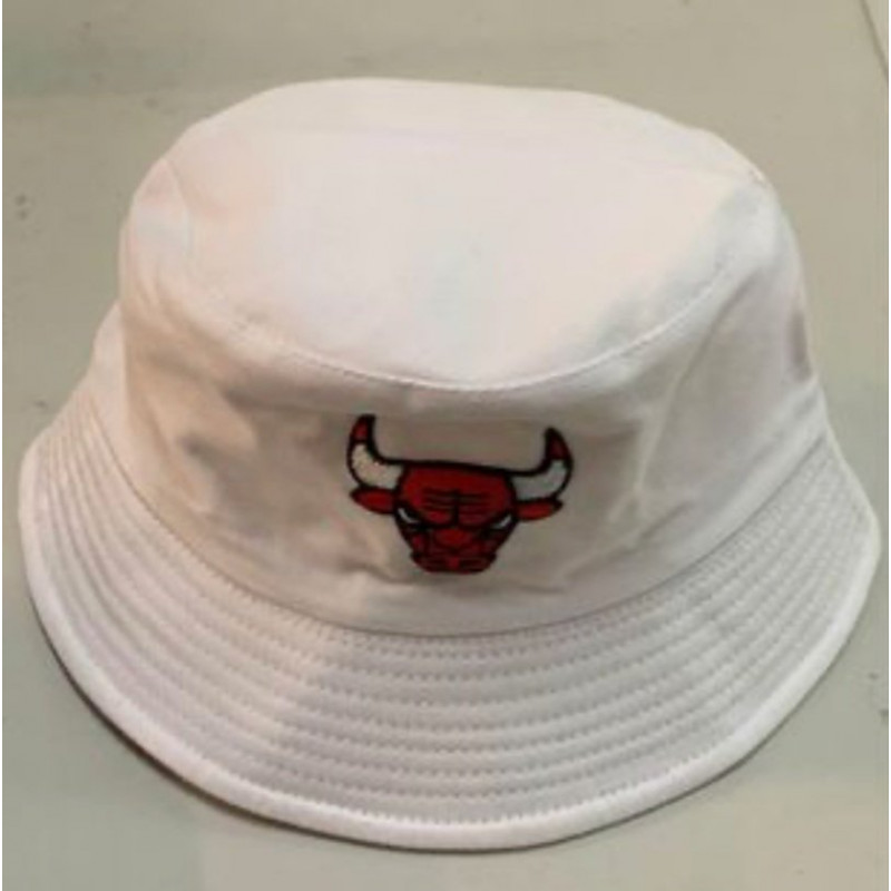 CHICAGO BULLLS NBA WHITE BUCKET HAT