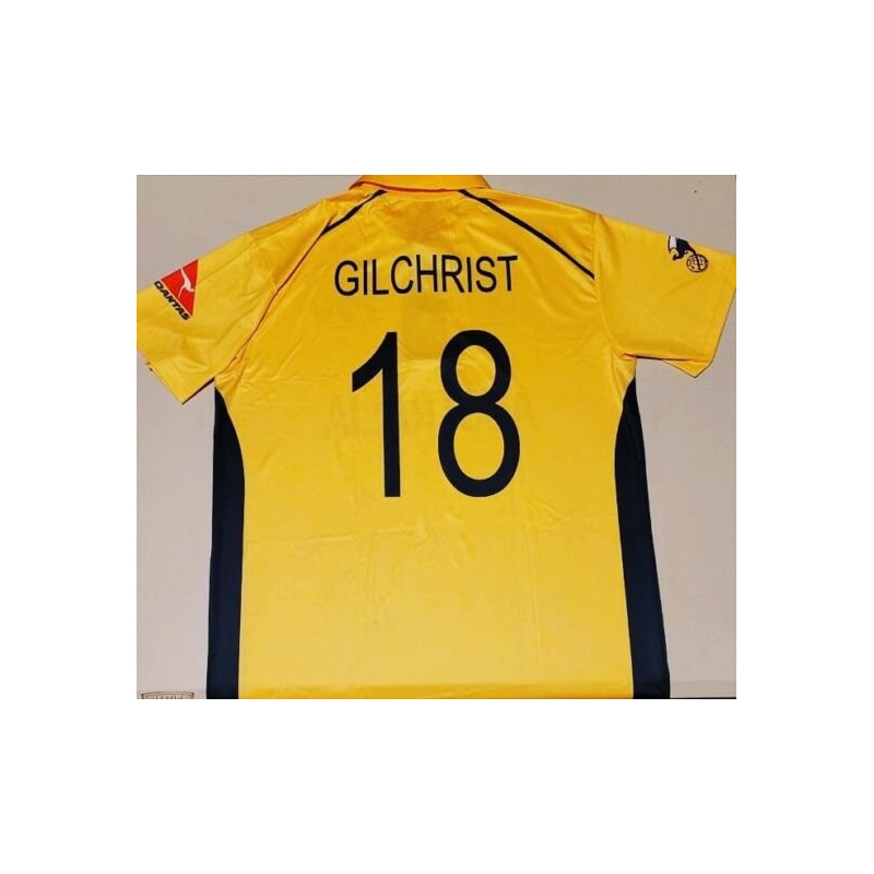 ADAM GILCHRIST 18 AUSTRALIA ONE DAY CRICKET JERSEY