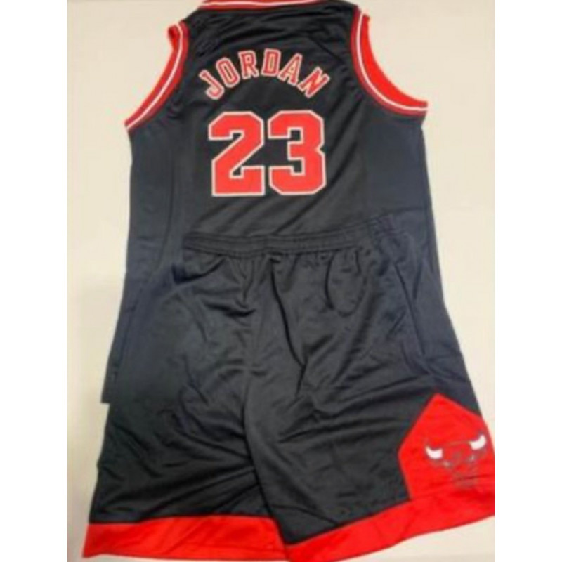 JORDAN BULLS 23 NBA BLACK KIDS SET