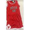 JORDAN BULLS 23 NBA RED KIDS SET