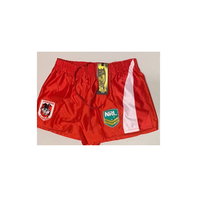 ST GEORGE DRAGONS NRL MENS SHORTS SMALL SIZE