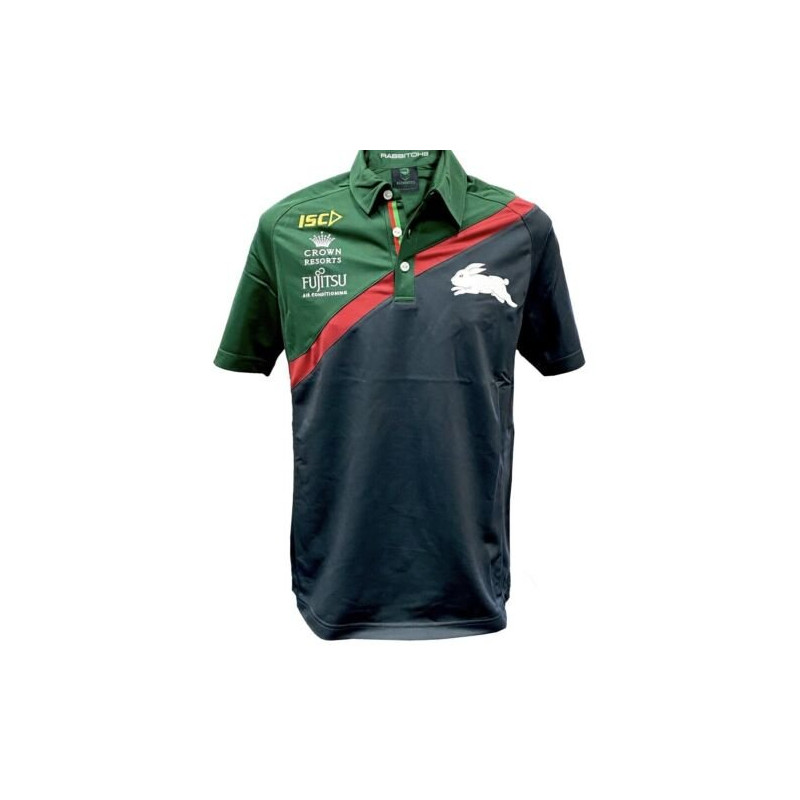 SOUTHS SYDNEY RABBITOHS NRL MENS POLO SHIRT SHIRT SMALL SIZE