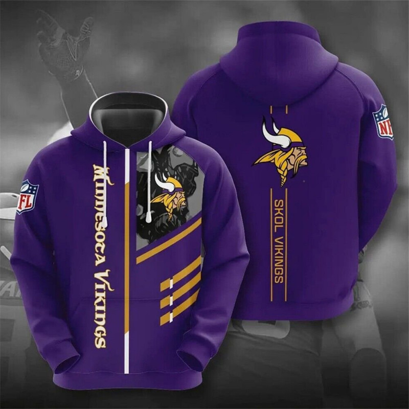 VIKINGS NFL POLYESTER TRAINING HOODIE