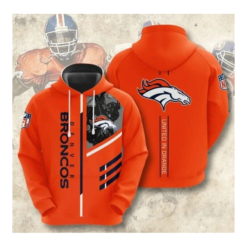 BRONCOS NFL POLYESTER TRAINING HOODIE