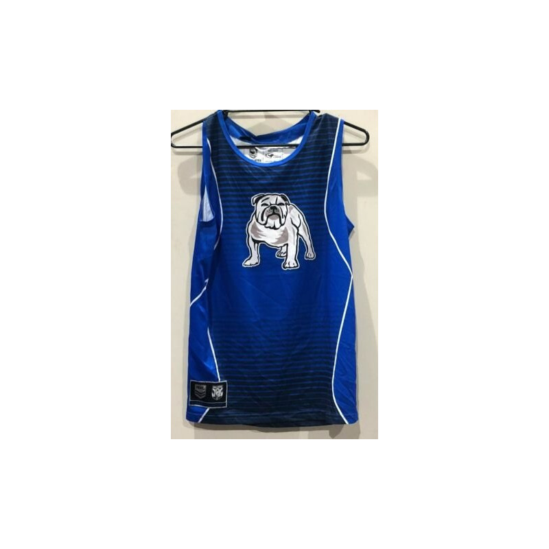 BULLDOGS NRL RUGBY LEAGUE OFFICIAL MENS SINGLET SMALL SIZE