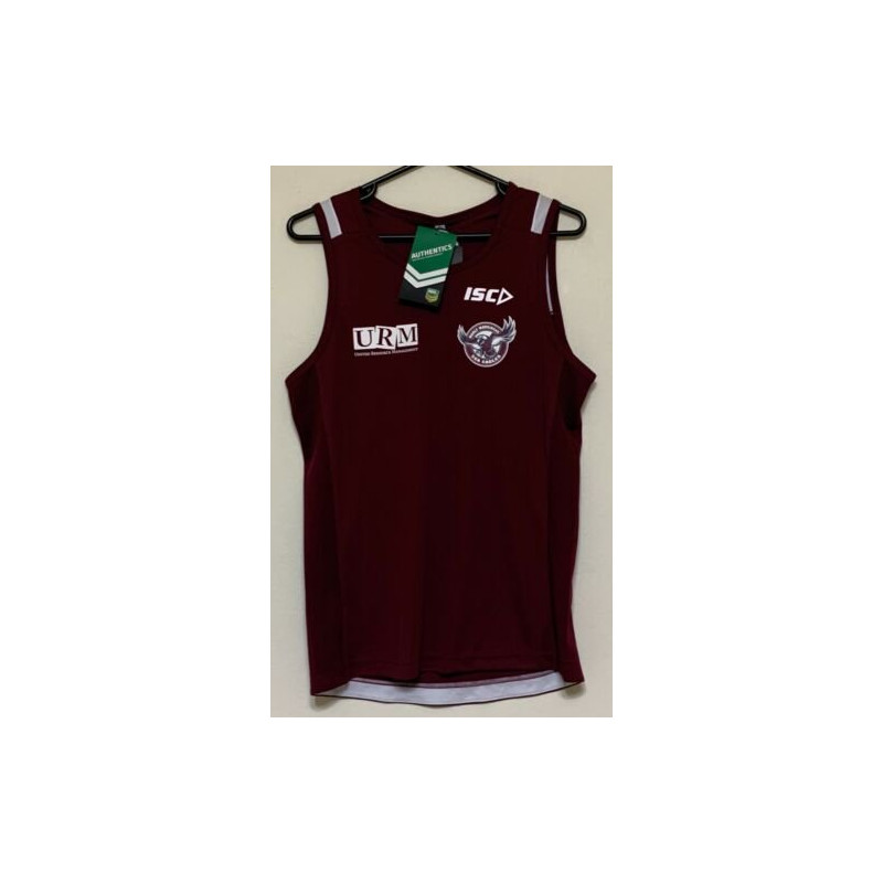 MANLY SEA EAGLES NRL MENS TRAINING SINGLETS SMALL SIZE