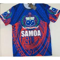 SAMOA BLUE & RED SHIRT