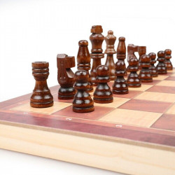 Chess /checkers /backgammon 3 In 1 Very High Qaulity Wooden Board Set