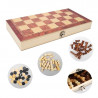 Chess /checkers /backgammon 3 In 1 Very High Qaulity Wooden Board Set