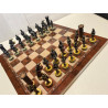 Medievil Knights Chess Set With Wooden Board