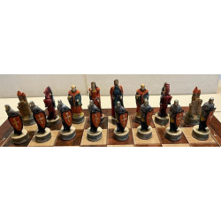 Rome Vs Egypt Handcrafted Chess Set ( No Board )