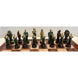 Rome Vs Egypt Handcrafted Chess Set ( No Board )