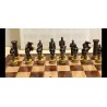 Medievil Knights Chess Set With Wooden Board