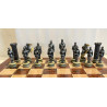 Medievil Knights Chess Set With Wooden Board