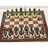 Germany Vs Soviet Union Chess Set With Wooden Board