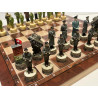 Germany Vs Soviet Union Chess Set With Wooden Board