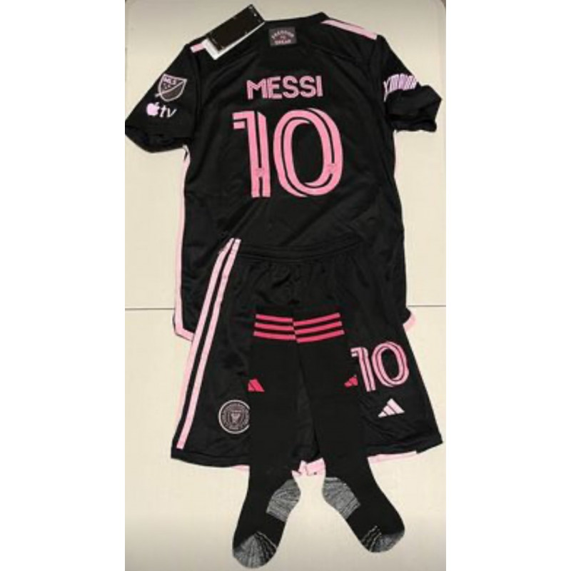 MESSI INTER MIAMI FOOTBALL BLACK KIDS SET WITH SOCKS