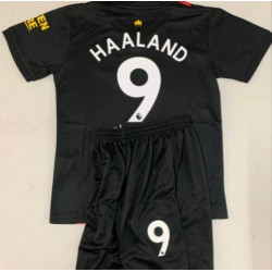 HAALAND BLACK JERSEY KIDS SET