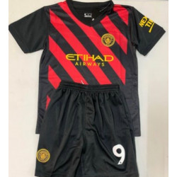 HAALAND BLACK JERSEY KIDS SET