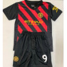 HAALAND BLACK JERSEY KIDS SET