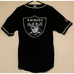 RAIDERS BLACK BASEBALL JERSEY