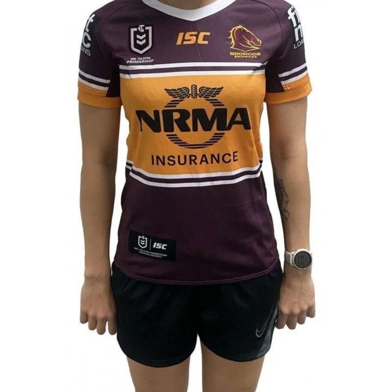 BRISBANE BRONCOS NRL WOMENS JERSEY SIZE 8