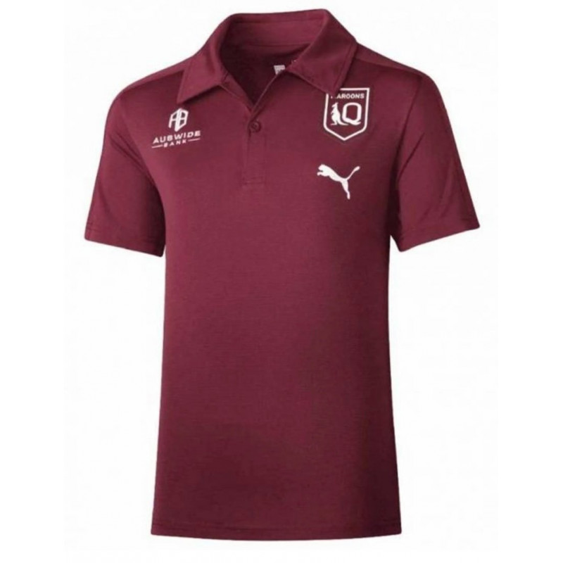 QUEENSLAND MAROONS PUMA WOMENS NRL POLO SHIRT