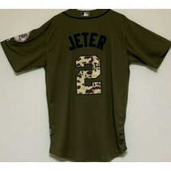 NEW YORK YANKEES JETER GREEN ADULT MLB BASEBALL JERSEY