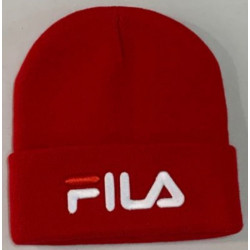 RED FILA BEANIE