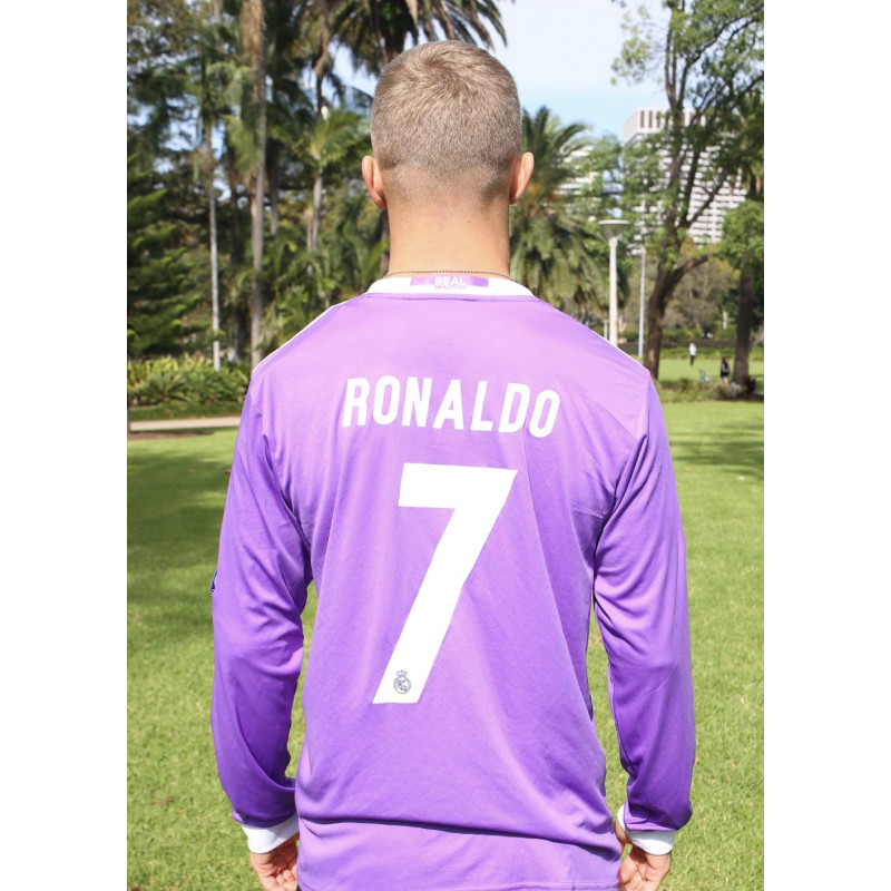 CRISTIANO RONALDO REAL MADRID PURPLE LONG SLEEVE