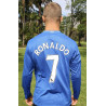 RONALDO MAN U BLUE LONG SLEEVE 07/08 AWAY JERSEY