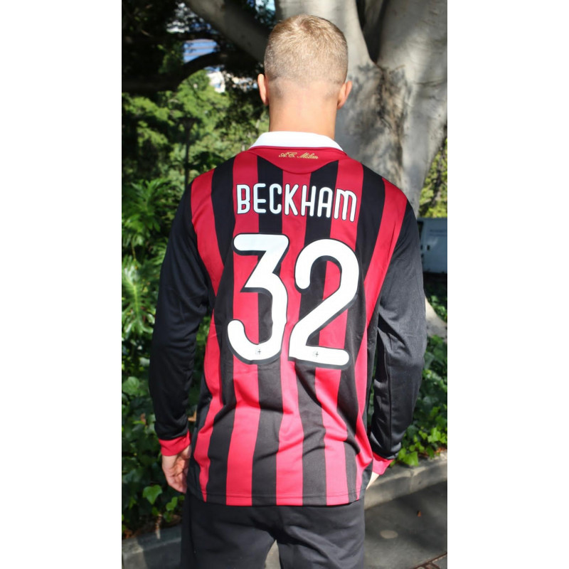 DAVID BECKHAM AC MILAN LONG SLEEVE