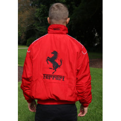 FERRARI RED ADULT RACING FORMULA 1 WINTER JACKET