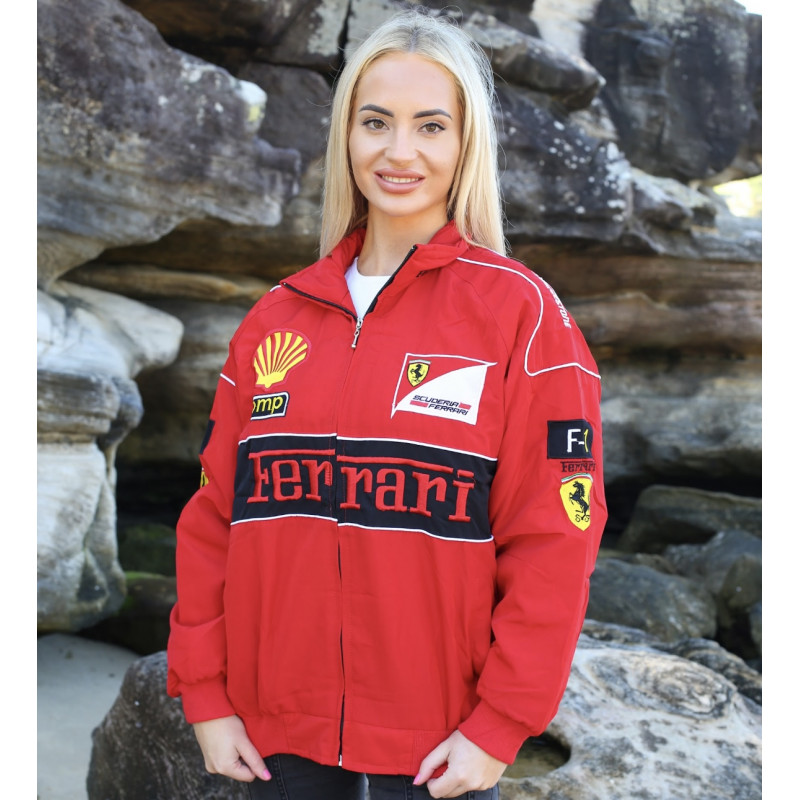 FERRARI RED ADULT RACING FORMULA 1 WINTER JACKET