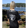 OAKLAND RAIDERS BASEBALL STYLE BLACK TOP