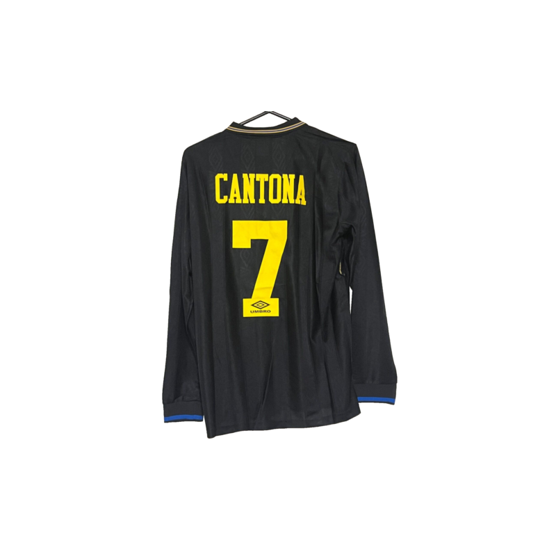 CANTONA MAN U BLACK LONG SLEEVE AWAY JERSEY