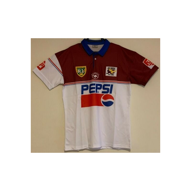 MANLY SEA EAGLES POLY 1996 50 YEARS PEPSI NRL RETRO RUGBY LEAGUE JERSEY