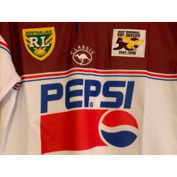 MANLY SEA EAGLES POLY 1996 50 YEARS PEPSI NRL RETRO RUGBY LEAGUE JERSEY