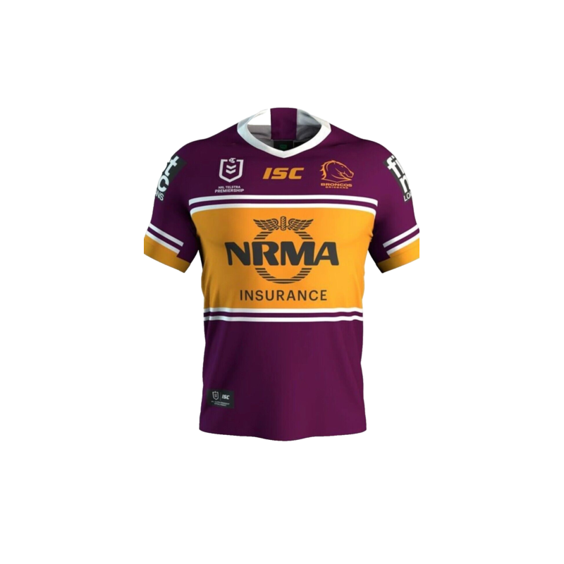 BRISBANE BRONCOS NRL MENS JERSEY SMALL SIZE