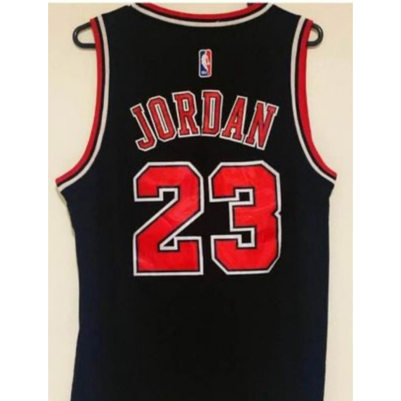 JORDAN BULLS 23 BLACK JERSEY