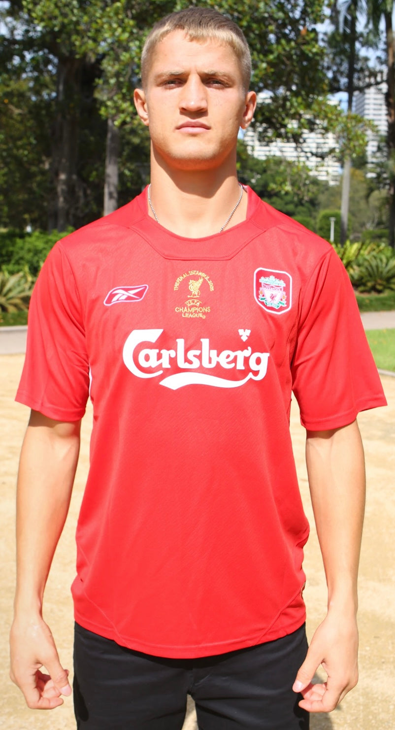 STEVEN GERRARD 2005 LIVERPOOL CHAMPIONS LEAGUE JERSEY