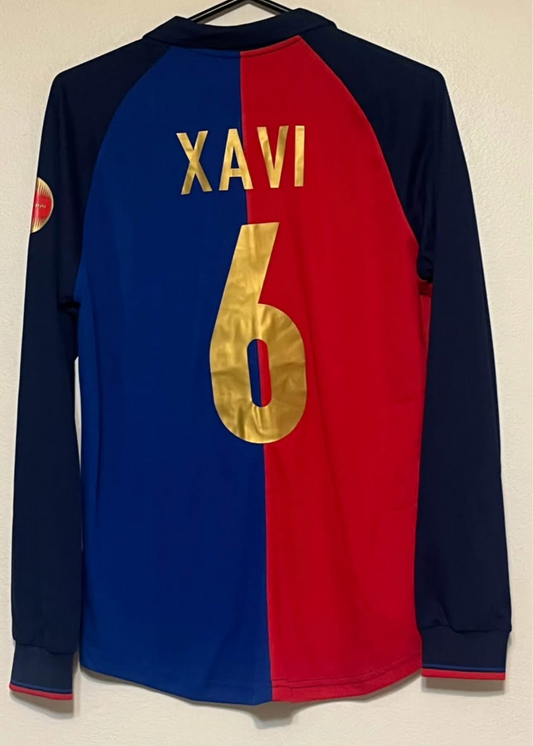 XAVI BARCELONA FC 100 YEAR LONG SLEEVE JERSEY