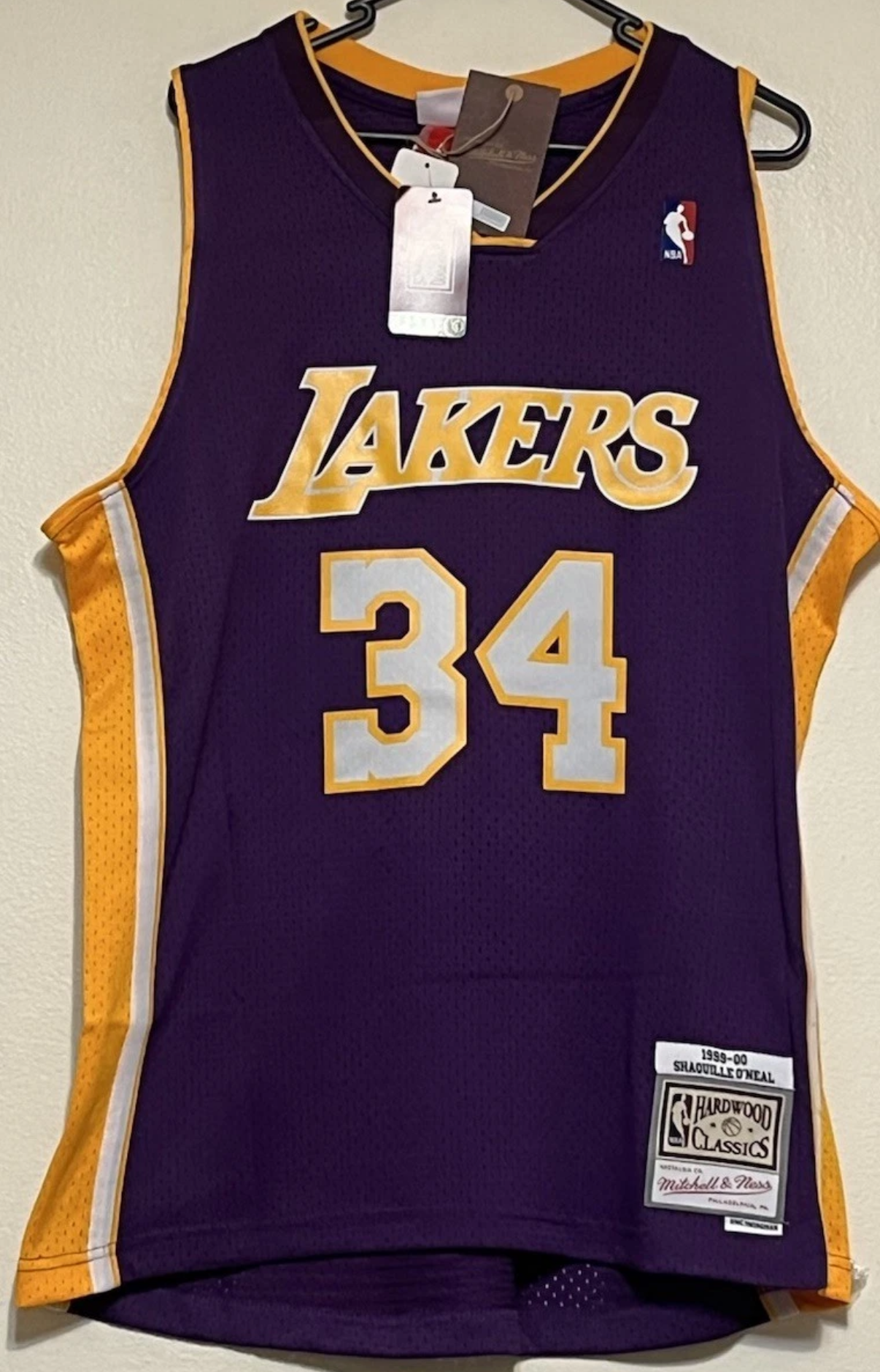 SHAQ LAKERS 1999/00 PURPLE JERSEY