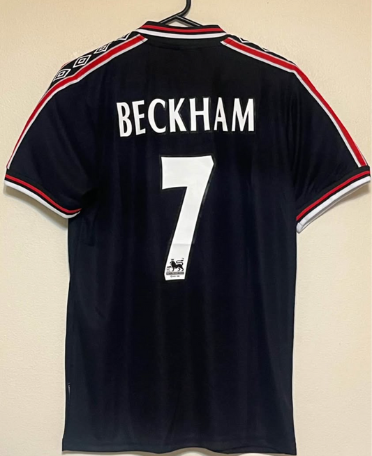 DAVID BECKHAM BLACK AWAY MAN U JERSEY