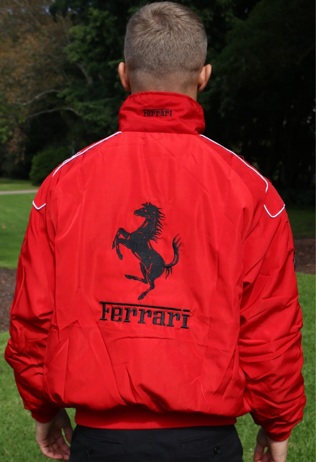 RED FERRARI PUMA WINTER RACING JACKET