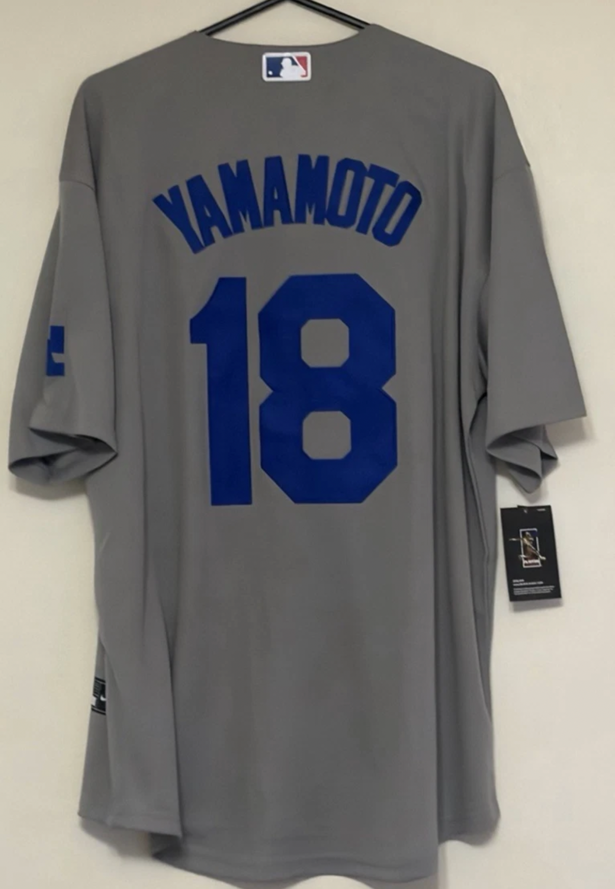 YAMAMOTO YANKEES LA DODGERS GREY BASEBALL JERSEY JERSEY