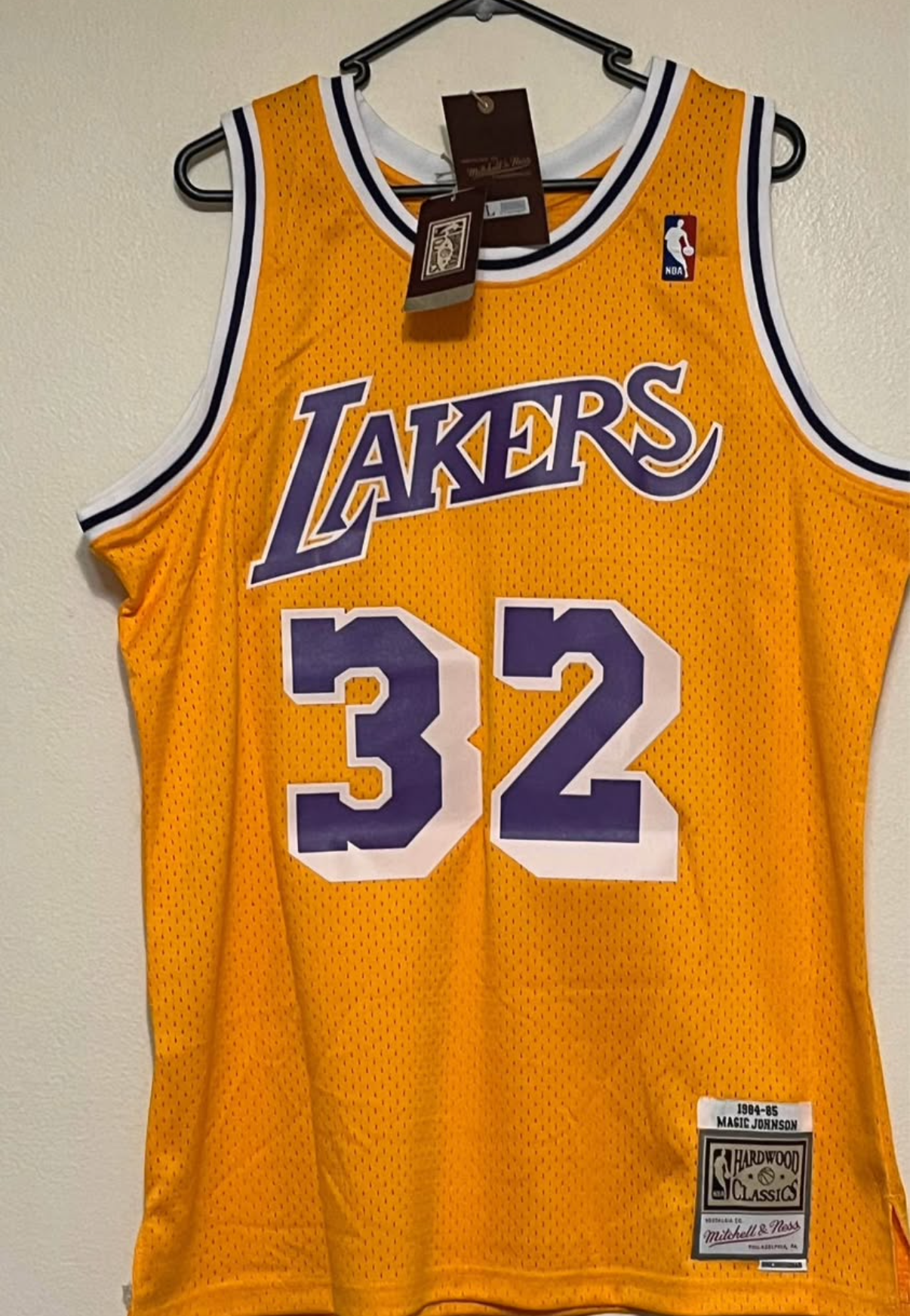 MAGIC JOHNSON LA LAKERS 1984/85 HOME JERSEY