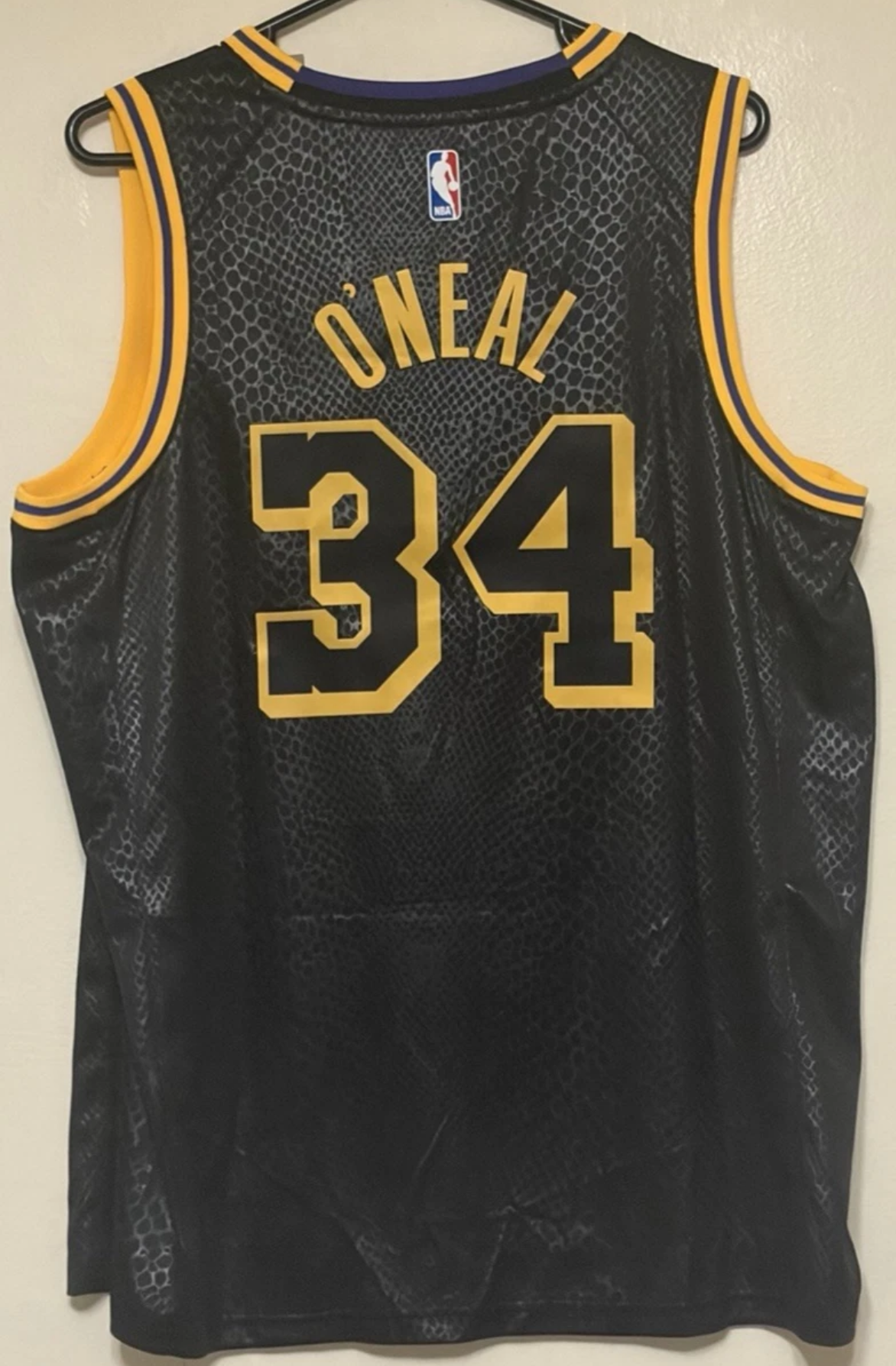 SHAQ LAKERS BLACK JERSEY