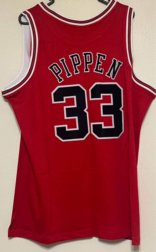 SCOTTIE PIPPEN 1997-98 BULLD RED JERSEY