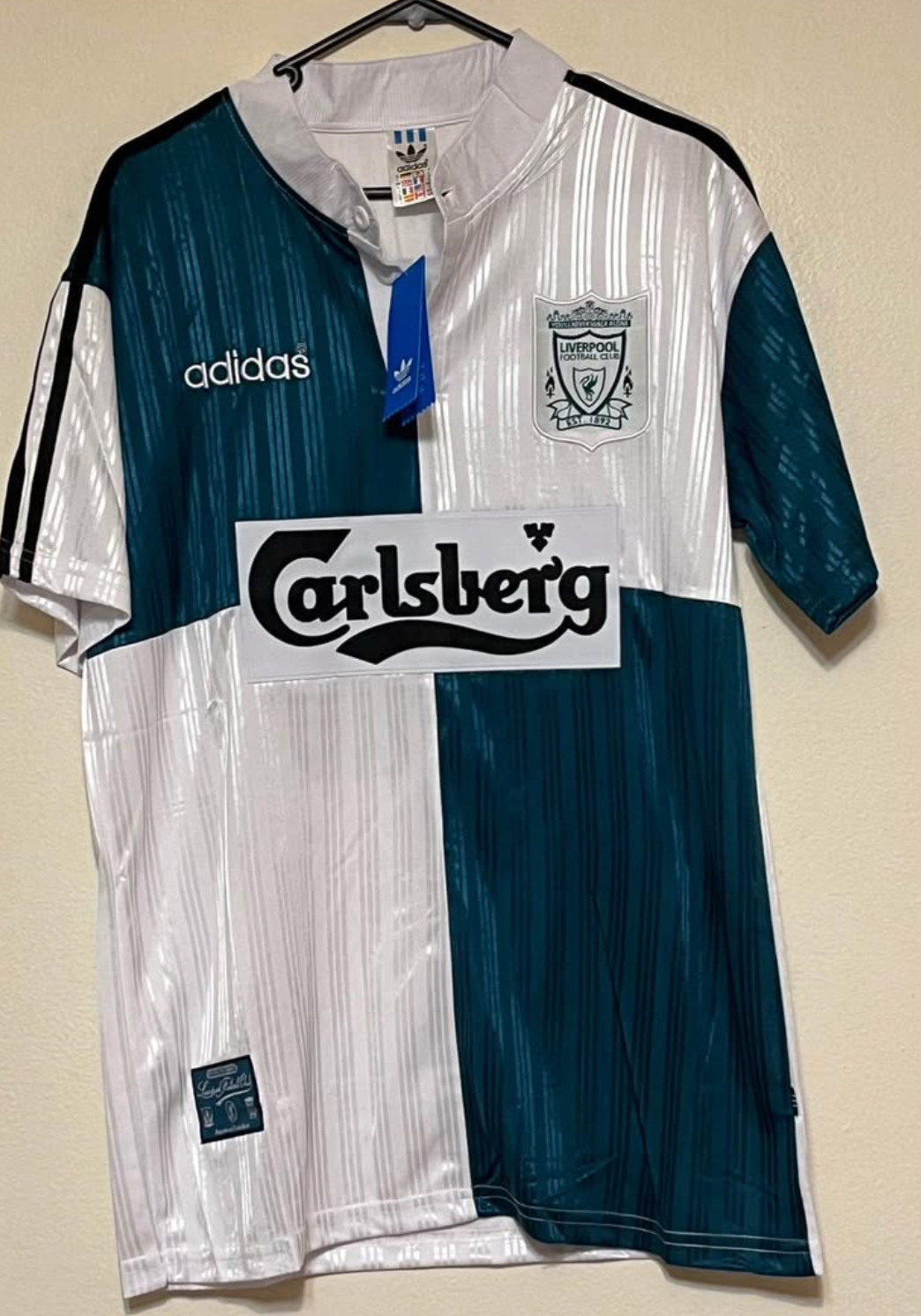 ROBBIE FOWLER LIVERPOOL AWAY JERSEY